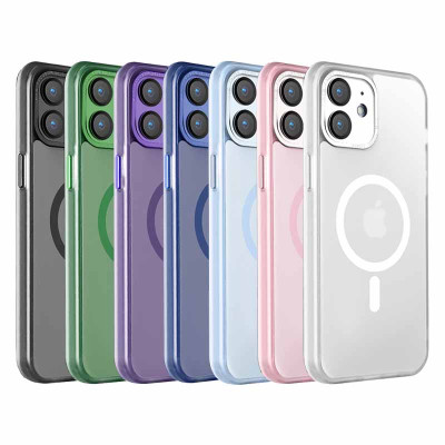MagSafe Semi-rigid semi-transparent case for iPhone 12