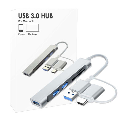 Adapter Space Aluminum 5-in-1 Space Aluminum, USB - C with USB - A with HDMI 4K