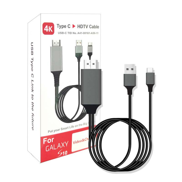 Adaptador de cabo 4K para Samsung , projeção em tela grande, tipo C para Cable HDTV