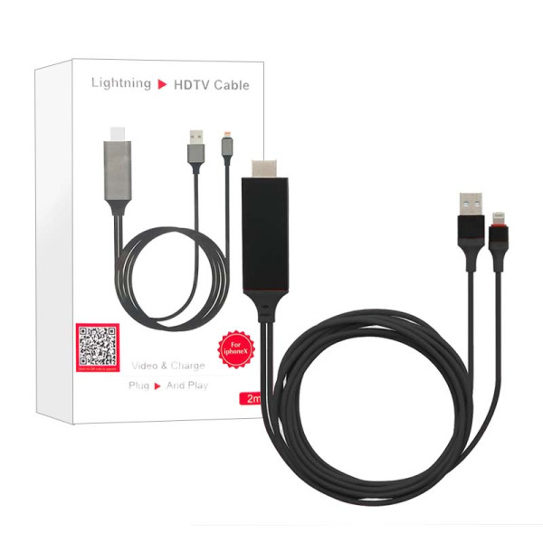Adaptador de cabo HDTV, Lightning para projetor de vídeo do iPhone