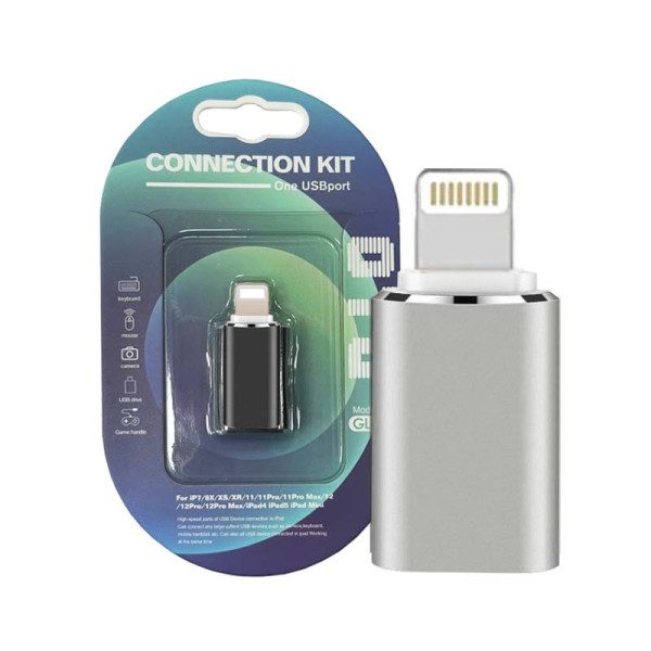 Adaptador USB-C para Lightning para teclado, mouse, câmera, unidade USB