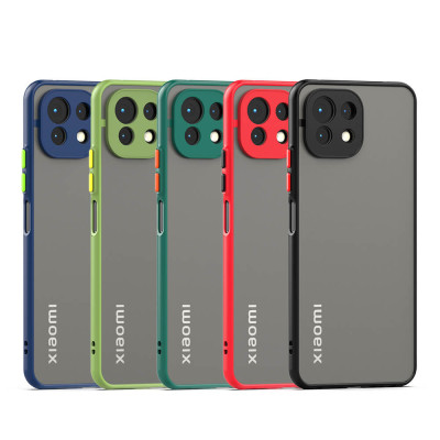 Funda Mate translucida antideslizante para Xiaomi Mi 11 Lite