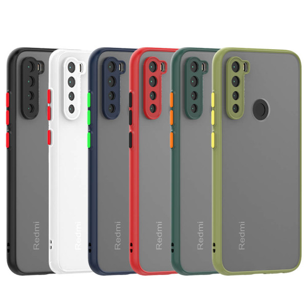 Funda Mate translucida antideslizante para Xiaomi Redmi Note 8