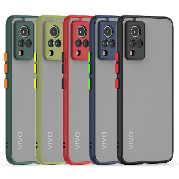 Funda Mate translucida antideslizante para Vivo V21 5G