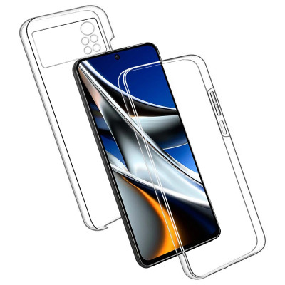 Funda Transparente De Doble Cara Para Xiaomi Pocophone M4 Pro 4G