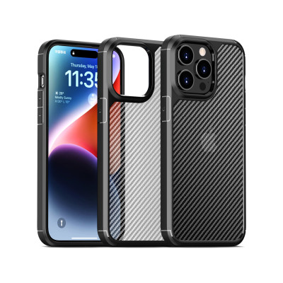 Funda Translucido Fibra De Carbono Para iPhone 11