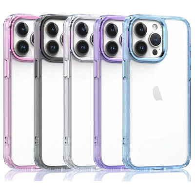 Funda Acrilico Transparente Con Marco De Color Para iPhone 13 Pro max