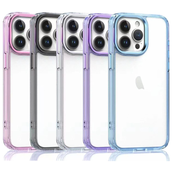 Funda Acrilico Transparente Con Marco De Color Para iPhone 12 Pro max