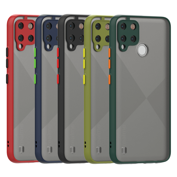Funda Mate translucida antideslizante para Realme C21