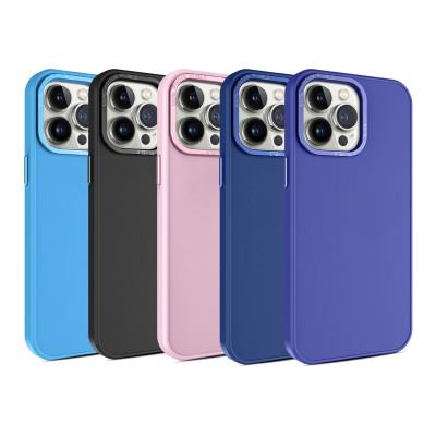 Funda Silicona Rigida de Color con Marco Rigida Para iPhone 12 Pro Max