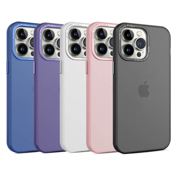 Funda Translúcida con Marco Metal Para iPhone 13 Pro Max