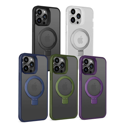 Funda Translucida Style G con Soporte Magsafer de Color para iPhone 14 Pro Max