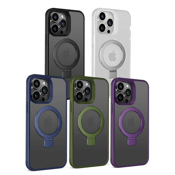 Funda Translucida Style G con Soporte Magsafer de Color para iPhone 12 / iPhone 12 Pro