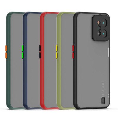 Capa fosca translúcida antiderrapante para Realme C35
