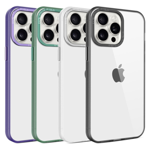Funda Transparente con Marco Metal y Borde de Color para Samsung S23 Plus