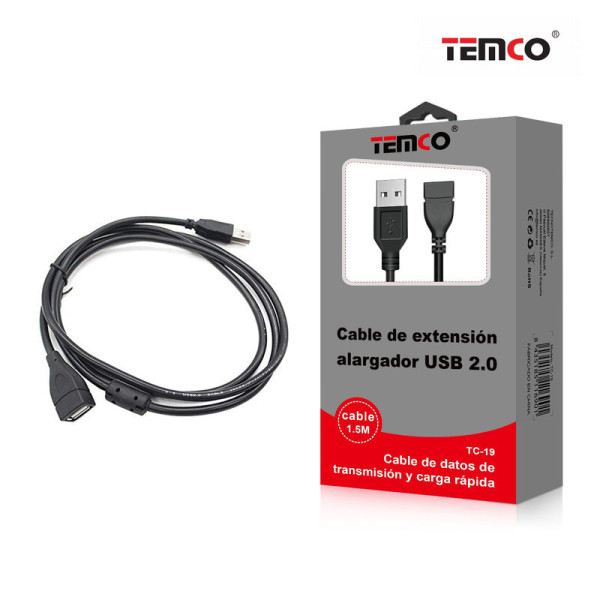 Cable Alargador USB Macho a Hembra 3M