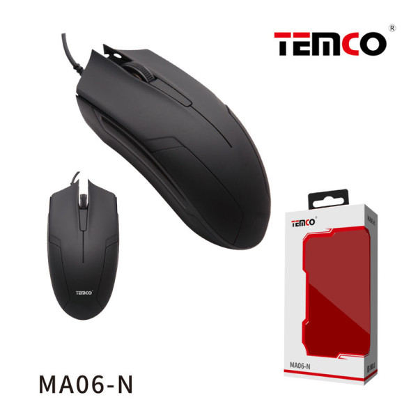Raton con Cable en Negro