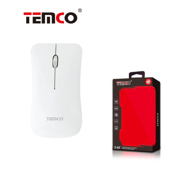 Raton Inalambrico Recargable Version Mudo Blanco Stilo 2