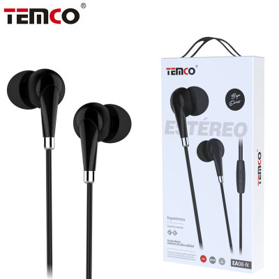 Auriculares Jack 3.5mm Intrauditivos con Microfono en Negro Stilo 5