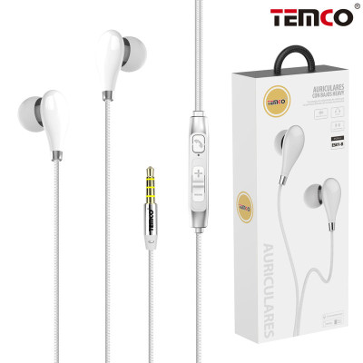 Auriculares Jack 3.5mm Intrauditivos con Microfono en Blanco Stilo 7