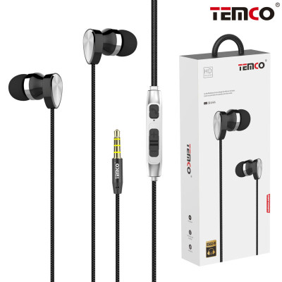 Auriculares Jack 3.5mm Intrauditivos con Microfono en Negro Stilo 8