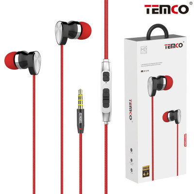 Auriculares Jack 3.5mm Intrauditivos con Microfono en Rojo Stilo 8
