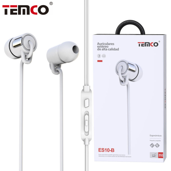 Auriculares Jack 3.5mm Intrauditivos con Microfono en Blanco Stilo 10
