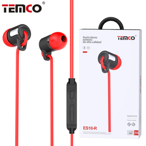 Auriculares Jack 3.5mm Intrauditivos con Microfono en Rojo Stilo 10