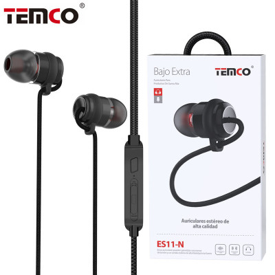 Auriculares Jack 3.5mm Intrauditivos con Microfono en Negro Stilo 11