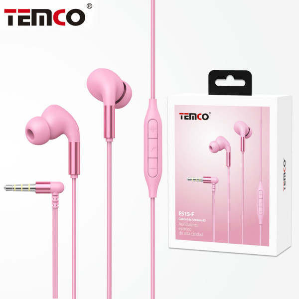 Auriculares Jack 3.5mm Intrauditivos con Microfono en Fucsia Stilo 12