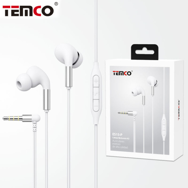 Auriculares Jack 3.5mm Intrauditivos con Microfono en Plata Stilo 12