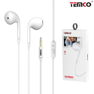 Auriculares Jack 3.5mm con Microfono en Blanco