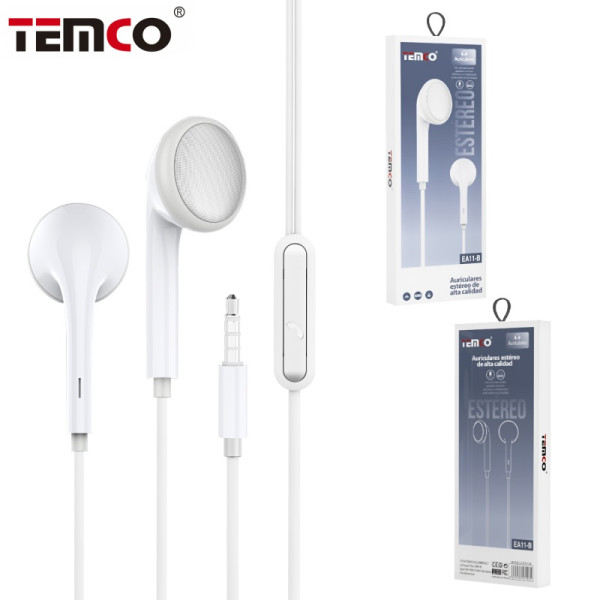 Auriculares Jack 3.5mm con Microfono en Blanco Stilo 2