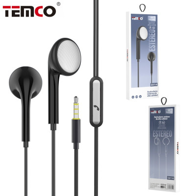 Auriculares Jack 3.5mm con Microfono en Negro Stilo 2