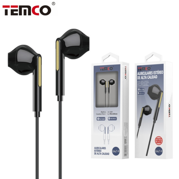 Auriculares Jack 3.5mm con Microfono en Negro Stilo 3