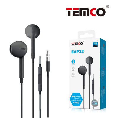 Auriculares Jack 3.5mm con Microfono en Negro Stilo 5