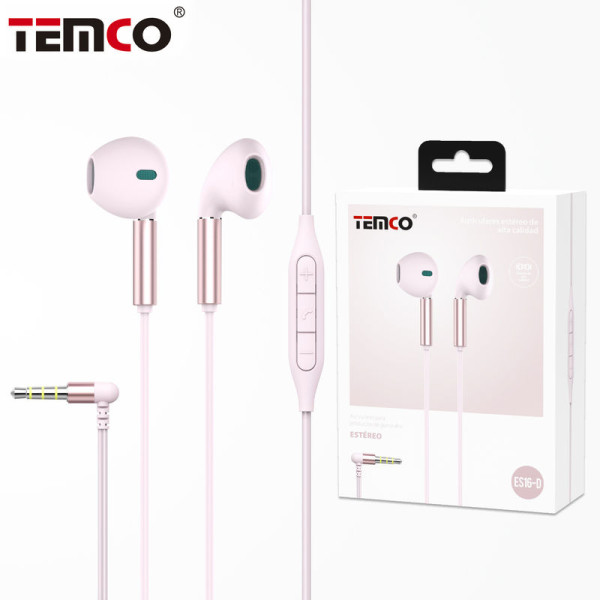 Auriculares Jack 3.5mm con Microfono en Dorado Stilo 9