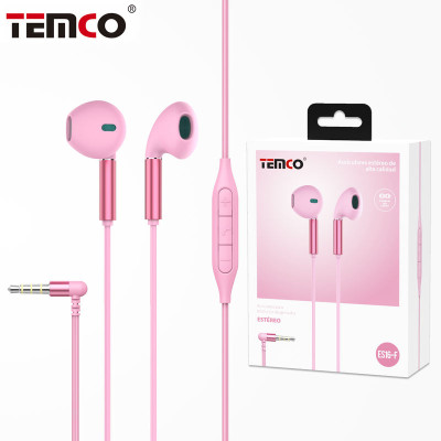 Auriculares Jack 3.5mm con Microfono en Fucsia Stilo 9