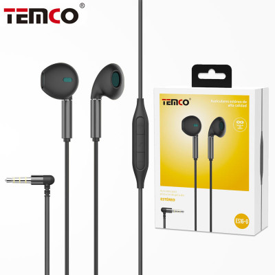 Auriculares Jack 3.5mm con Microfono en Negro Stilo 9