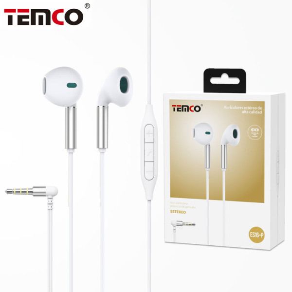Auriculares Jack 3.5mm con Microfono en Plata Stilo 9