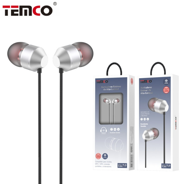 Auriculares Jack 3.5mm con Microfono en Plata Stilo 10