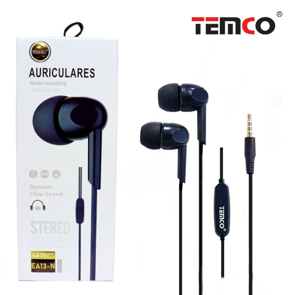Auriculares Jack 3.5mm con Microfono en Negro Stilo 11