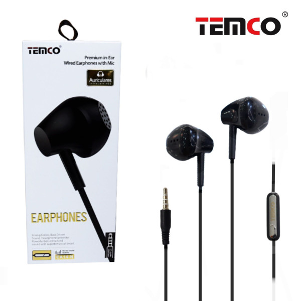 Auriculares Jack 3.5mm con Microfono en Negro Stilo 12