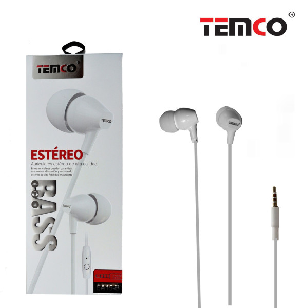 Auriculares Jack 3.5mm con Microfono en Blanco Stilo 13