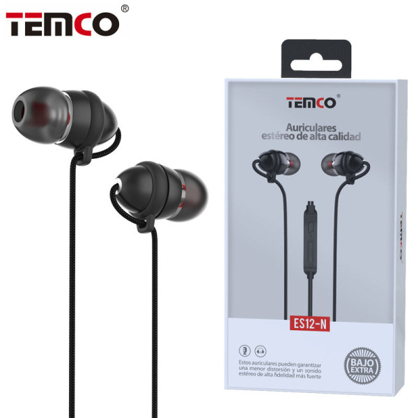 Auriculares Jack 3.5mm Intrauditivos Metal con Microfono en Negro Stilo 4