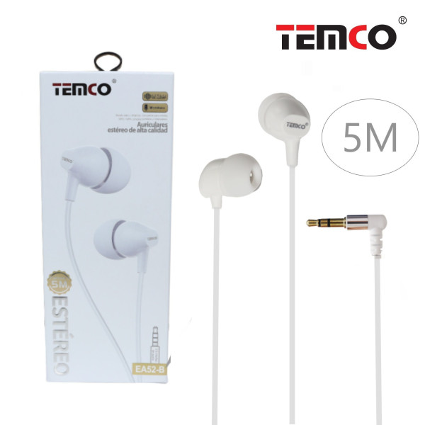 Auriculares Jack 3.5mm en Blanco en 5M Stilo 2