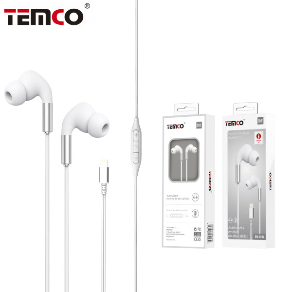 Auriculares Intrauriculares con Microfono de Lightning en Blanco Stilo 4