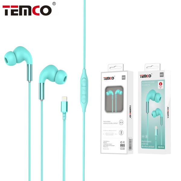 Auriculares Intrauriculares con Microfono de Lightning en Azul Stilo 4