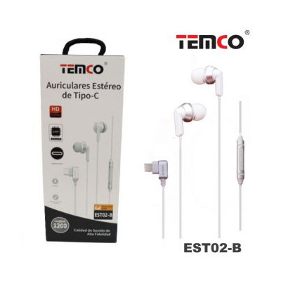 Auriculares Type-C Digitales con Microfono en Blanco