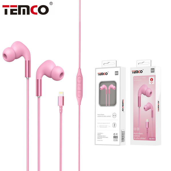 Auriculares Intrauriculares con Microfono de Lightning en Rosa Stilo 4